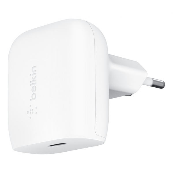 Chargeur mural USB-C 20 W BOOST↑Charge Pro de Belkin avec câble USB-C vers Lightning (1,2 m) F