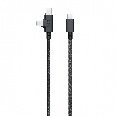 Native Union Belt Cable Duo Pro 240W (USB-C to USB-C and Lightning)